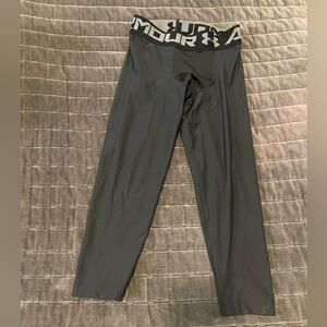 Under Armour Black Compression Pants Moisture-Wicking Elastic Waistband